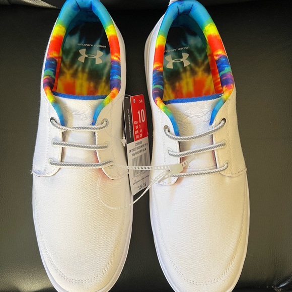 SOLD Mens size 10 UA Street Encounter slip on boat shoes sneakers Under Armour - Picture 2 of 11